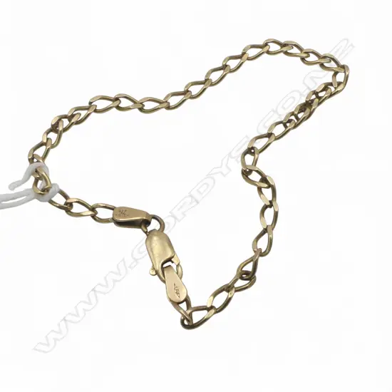 9CT YELLOW GOLD BRACELET 3.16gms
