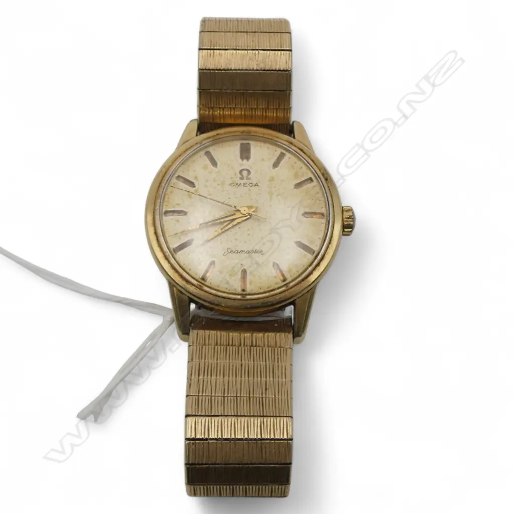 VINTAGE OMEGA SEAMASTER G/PLATE GENTS WRISTWATCH not running Image 1++