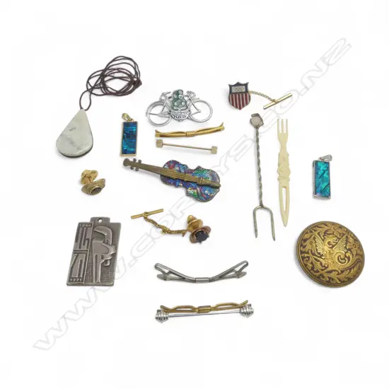 ASST BADGES + BROOCHES + PINS