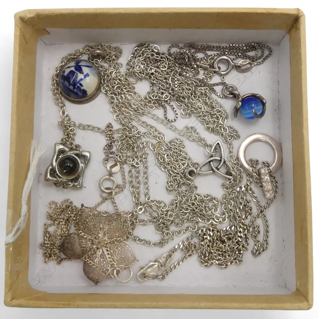   STG SIL CHAINS + PENDANTS’ 19.8gms Image 1++