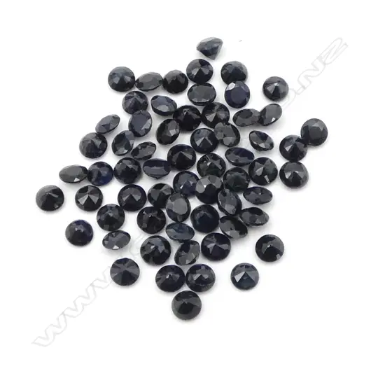 10ct UNSET BLUE SAPPHIRES, ROUND CUT, 3.5mm