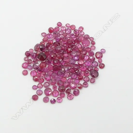 10ct MIXED LOT ROUND RUBIES