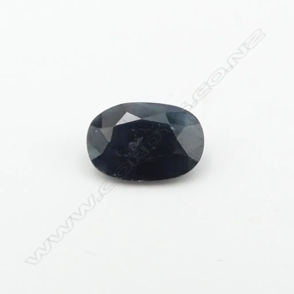 OVAL CUT DEEP BLUE SAPPHIRE, 3.36ct (face marked) Image 1++