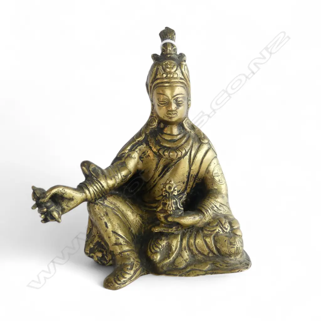 TIBETAN BRONZE PADMASAMBHAVA BUDDHA FIGURE H.1450mm Image 1++