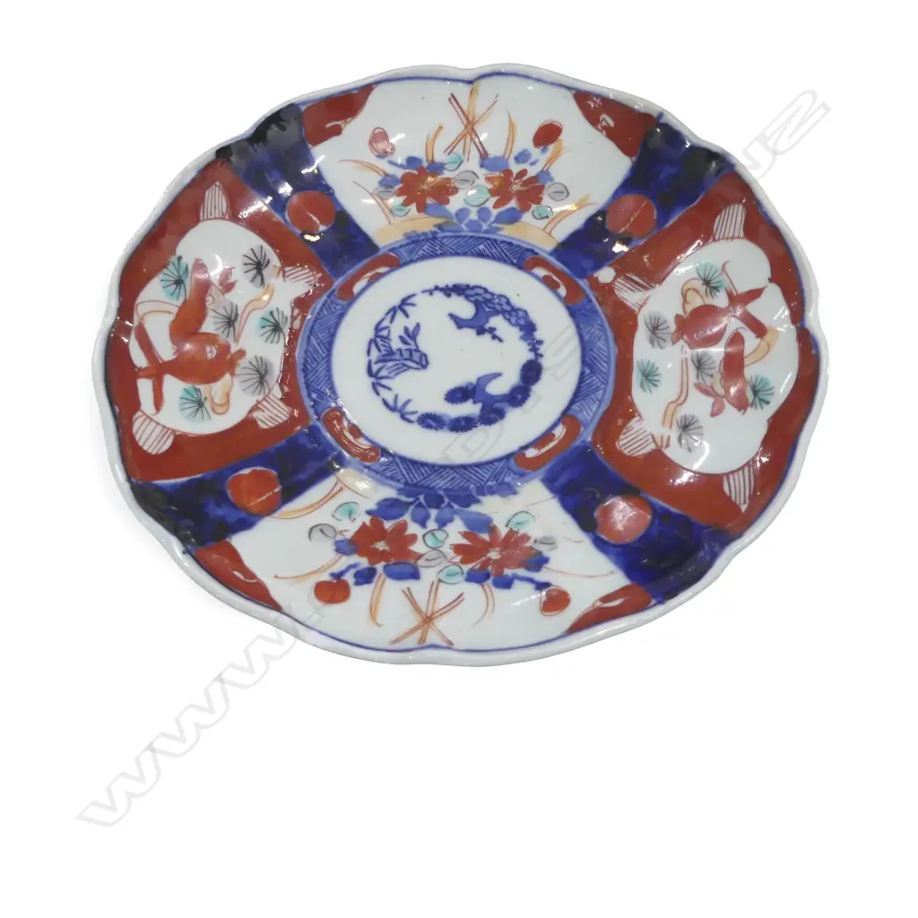 c1900 IMARI PLATE Dia.225mm small chip to rim Image 1++