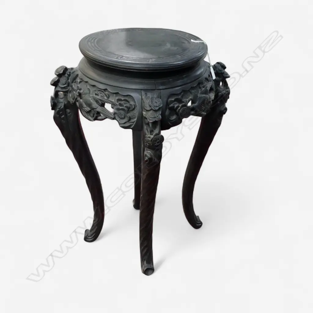 ORIENTAL EBONISED SIDE TABLE H.760mm Image 1++