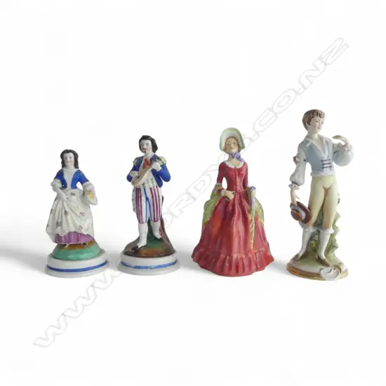 4 FIGURINES; ROYAL DOULTON 'SABBATH MORN' H'.190mm, PR, OTHER