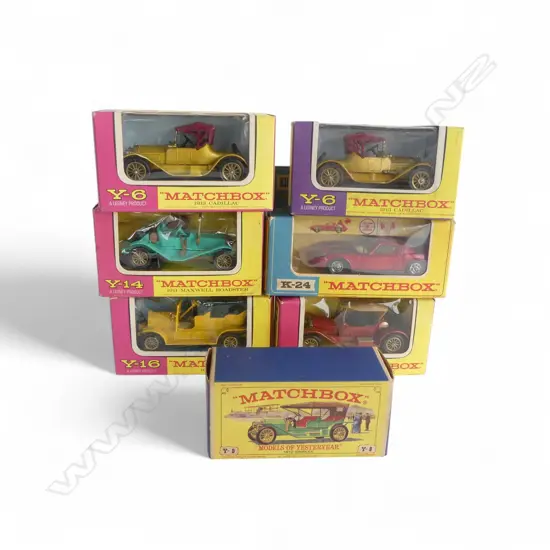 6 BOXED MATCHBOX 'Y' MODELS + BOXED K-24 KING SIZE MODEL