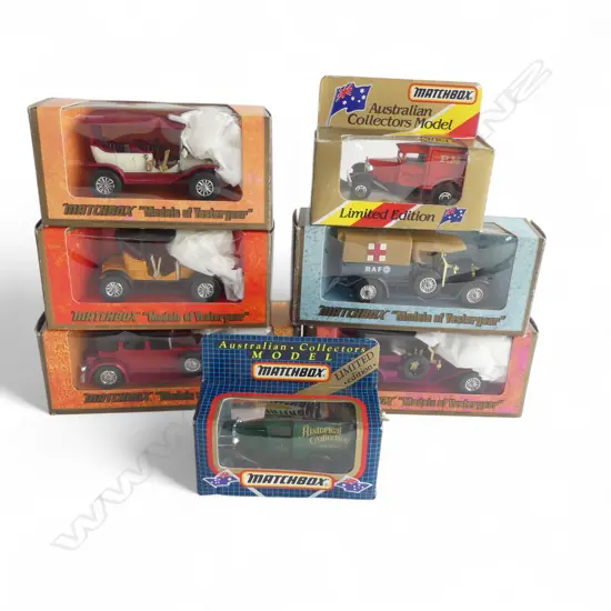 7 VINTAGE BOXED MATCHBOX MODELS