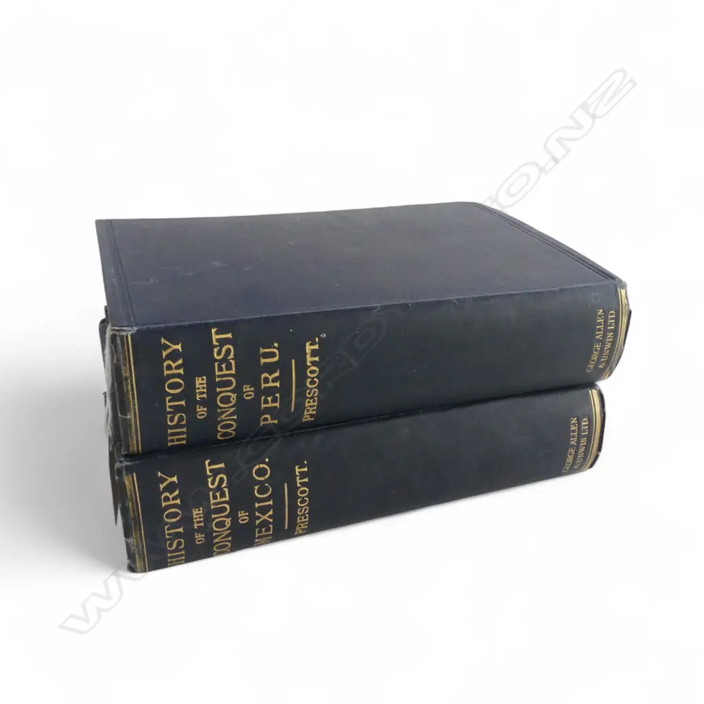 WILLIAM H. PRESCOTT; 'HISTORY of the CONQUEST of MEXICO' & 'HISTORY of the CONQUEST of PERU' PUB.1925 Image 1++
