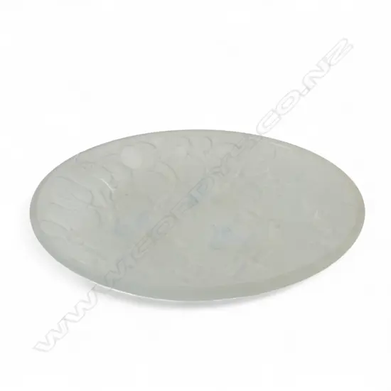 OPALESCENT ETLING ART GLASS DISH Dia.240mm