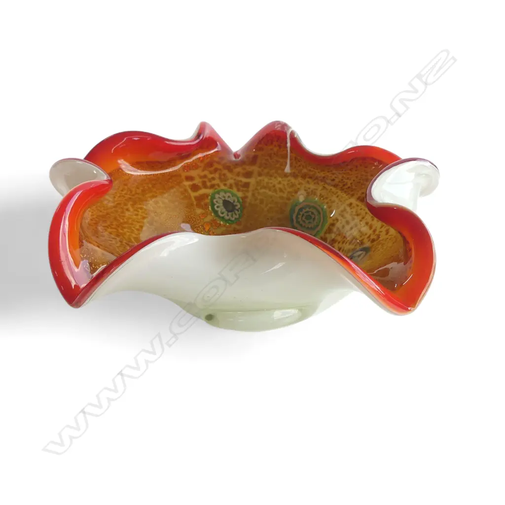 MID CENTURY MURANO BOWL BY FRATELLI TOSO 250mm dia Image 1++
