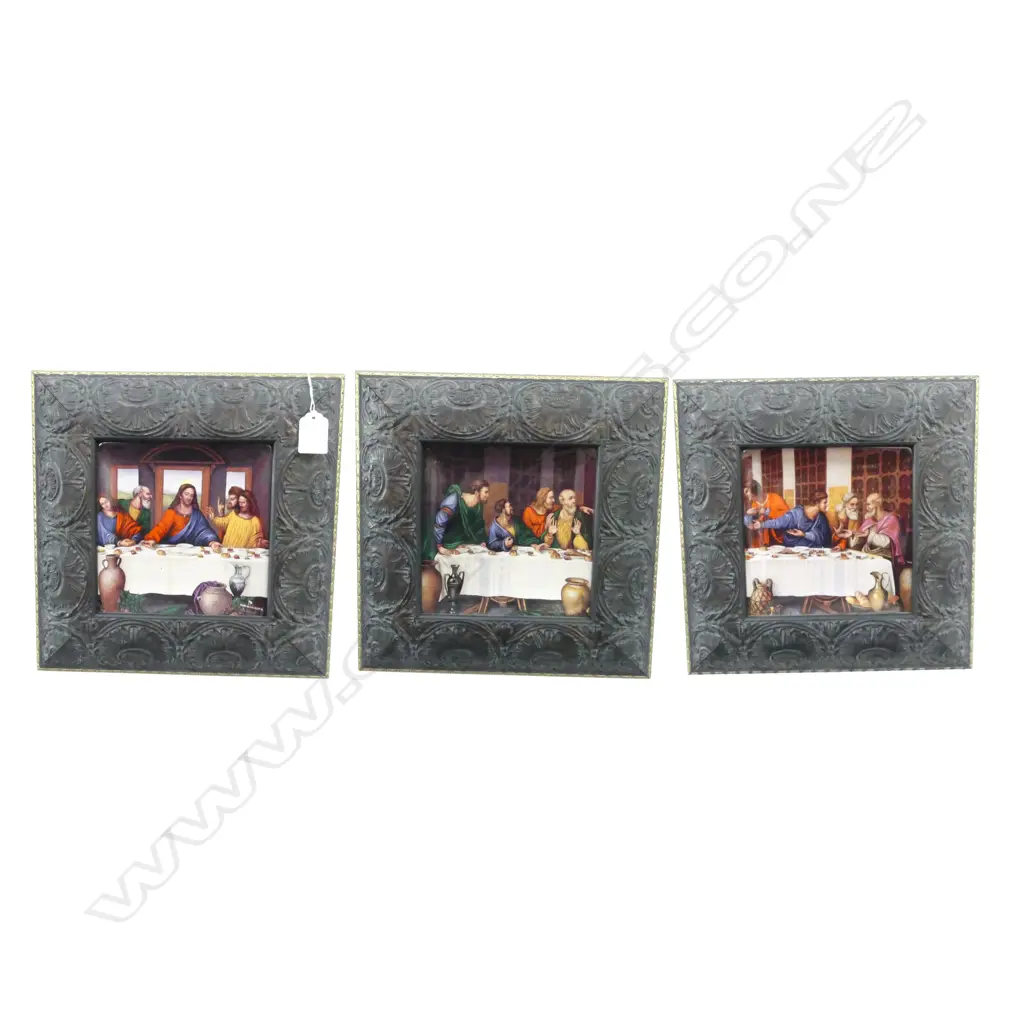 TRIPTYCH OF THE LAST SUPPER 155x155mm PRINTS  Image 1++