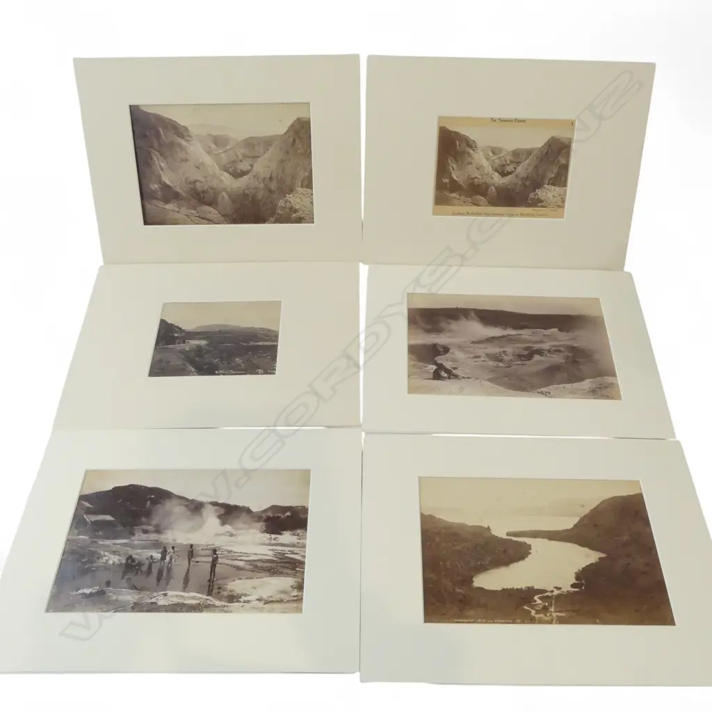 6 PHOTO PRINTS, MT. TARAWERA & SURROUNDS 180x280mm Image 1++