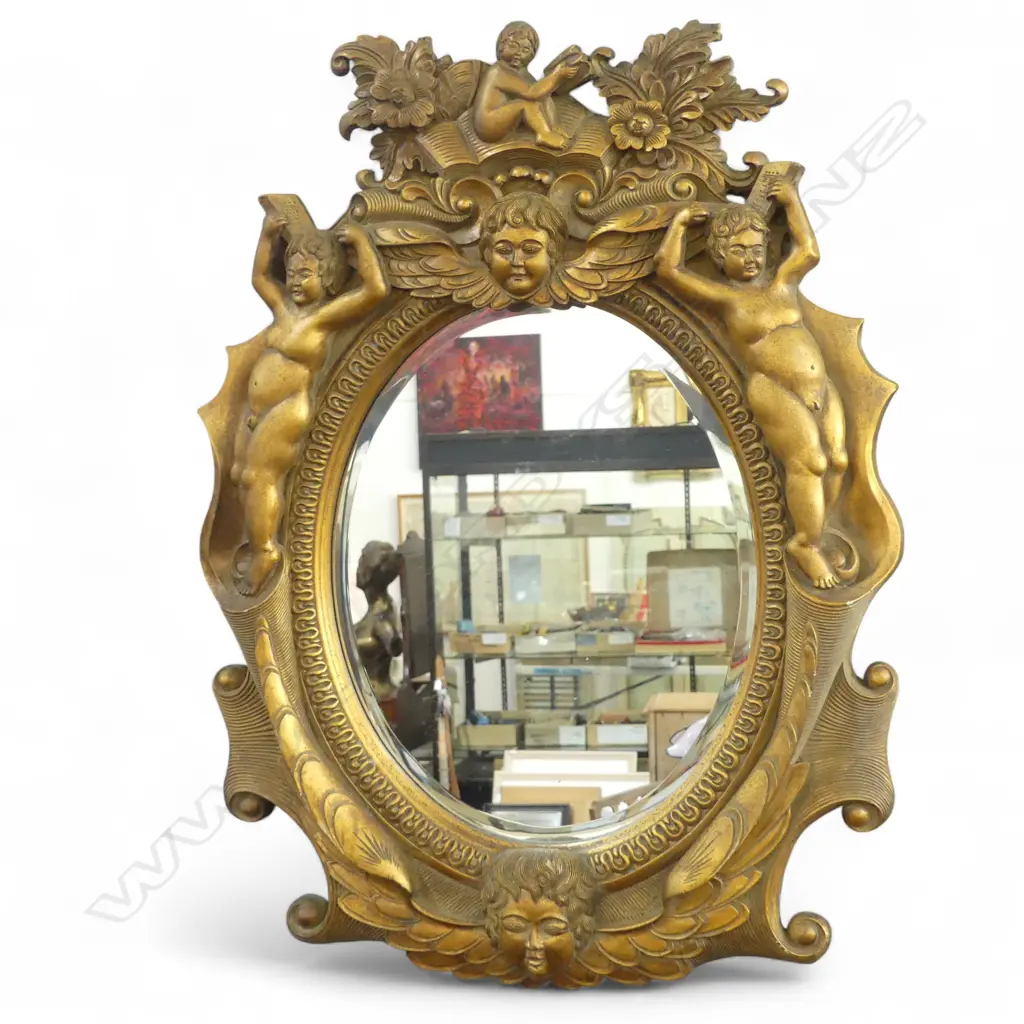 ORNATE GOLD FRAMED MIRROR 860x610mm Image 1++