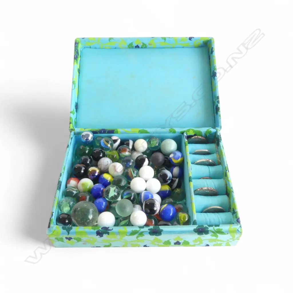 MARBLES IN BLUE BOX Image 1++