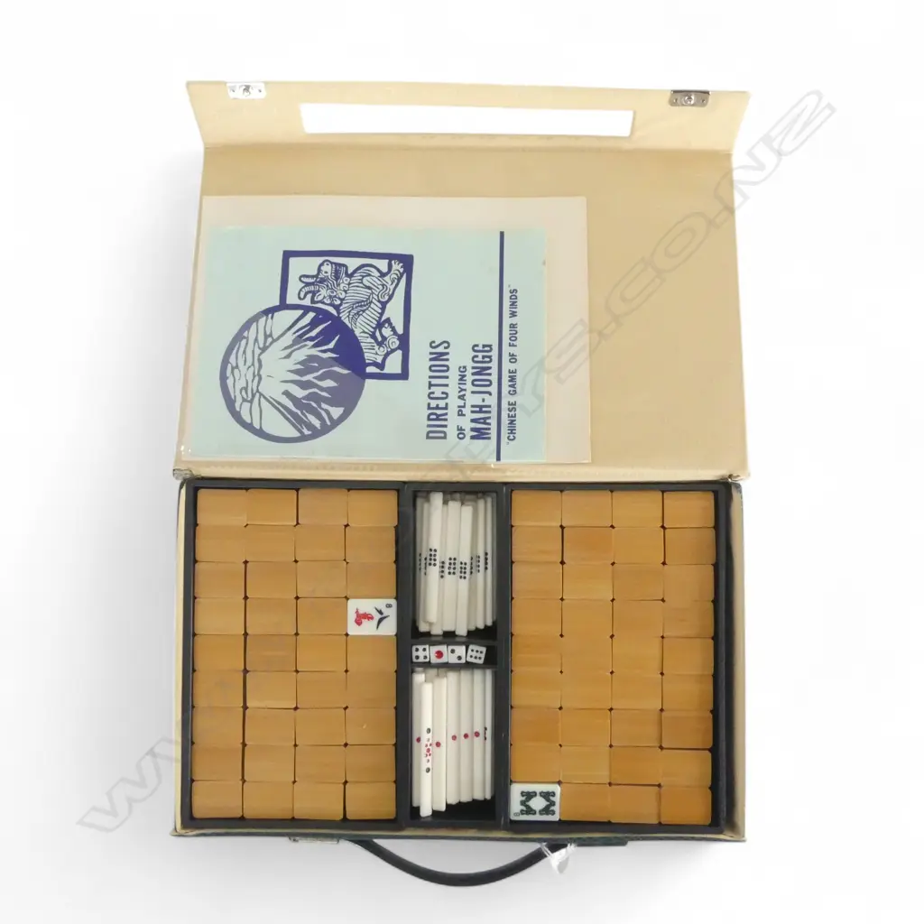 VINTAGE MAHJONG  SET Image 1++