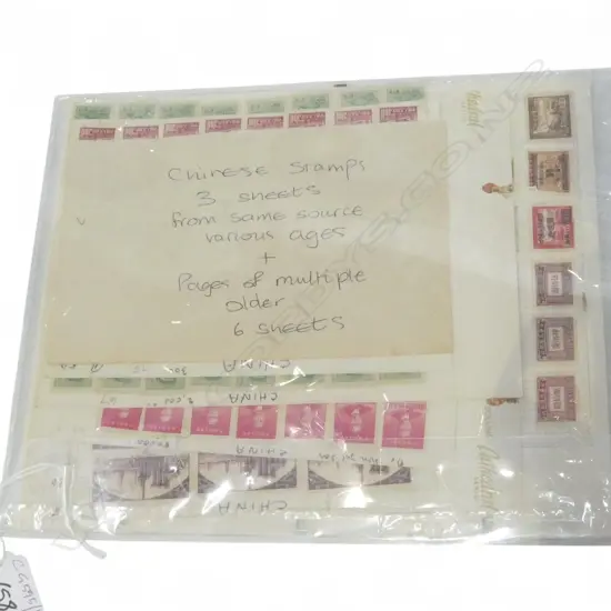 ASST. OLD CHINESE STAMP SHEETS