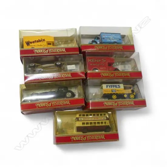 7 BOXED MATCHBOX MODELS OF YESTERYEAR