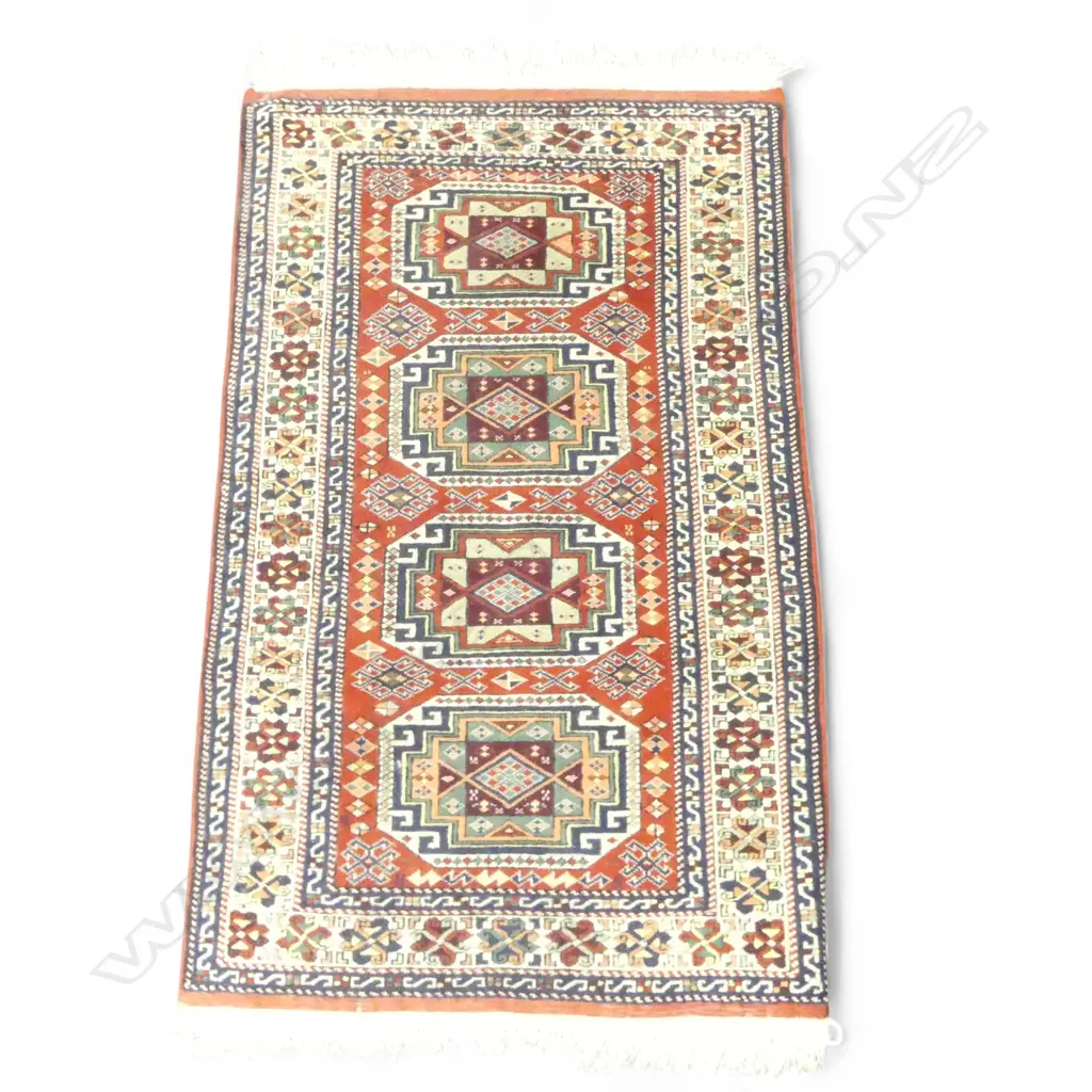 HAND KNOTTED ALL WOOL RUG 1300x850mm Image 1++