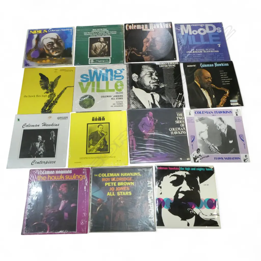 ASST. COLEMAN HAWKINS JAZZ LPs etc Provenance: Ex Collection Wellington Choy Image 1++