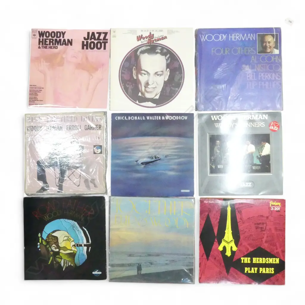 ASST. WOODY HERMAN JAZZ LPs etc  Provenance: Ex Collection Wellington Choy Image 1++