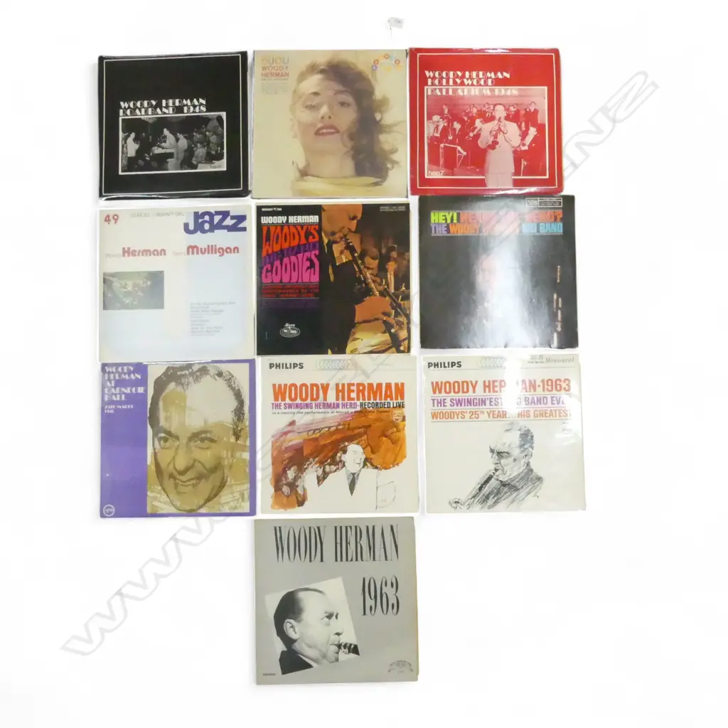 ASST. WOODY HERMAN JAZZ LPs etc  Provenance: Ex Collection Wellington Choy Image 1++
