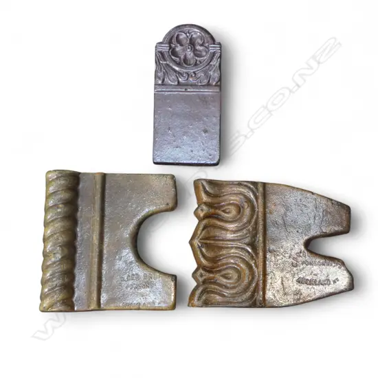 3 OLD N.Z. GLAZED TILES