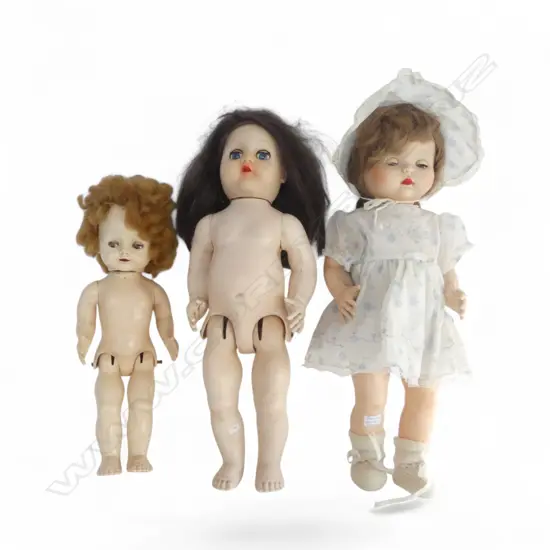 THREE VINTAGE DOLLS 