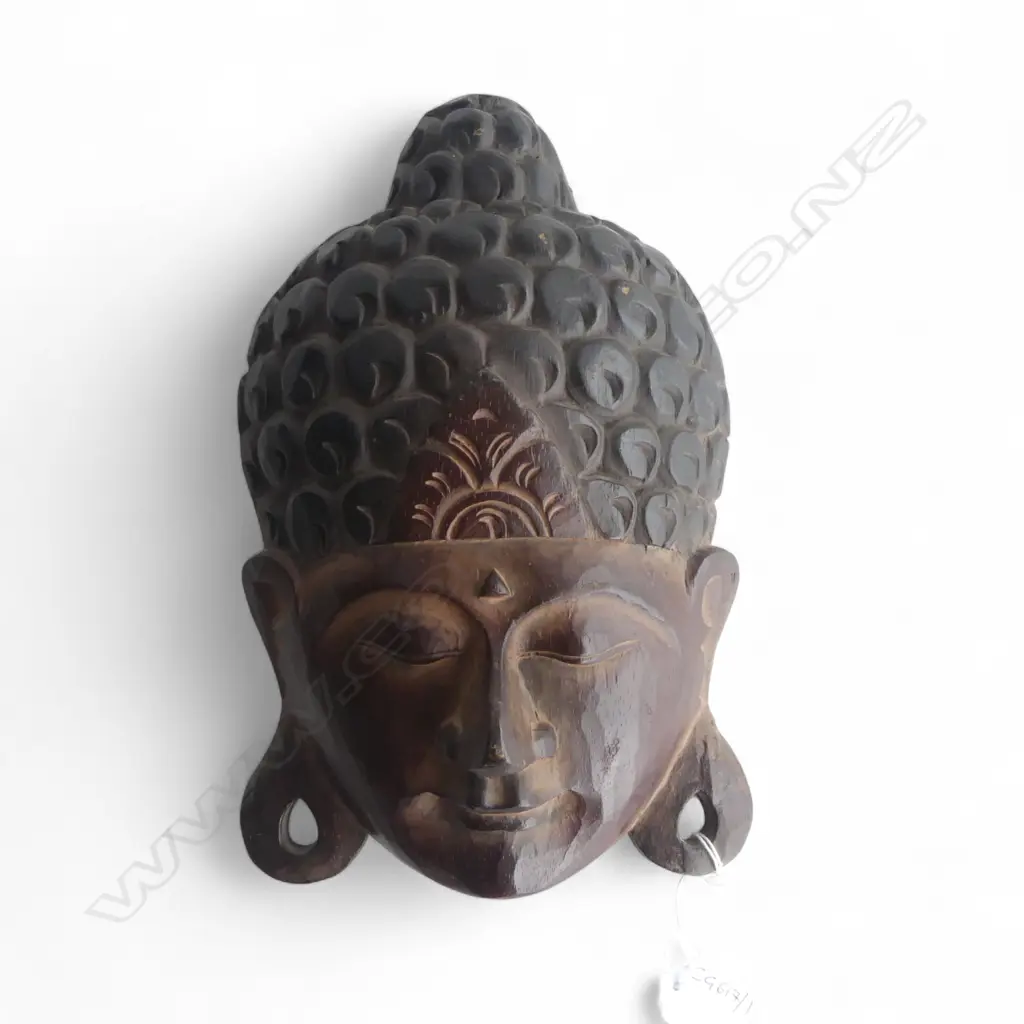 INDONESIAN WOODEN MASK H.300mm Image 1++