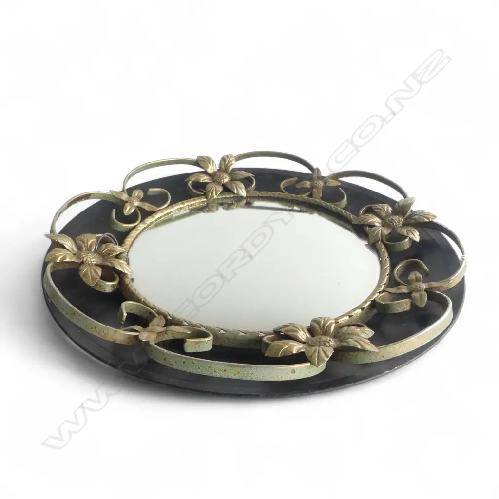 VINTAGE MIRROR 380mm dia Image 1++