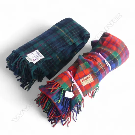 2 WOOL BLANKETS; SCOTTISH & KAIAPOI NZ