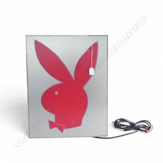 PLAYBOY BUNNY LOGO LIGHT UP SIGN (NOT WORKING) 400x90x510mm