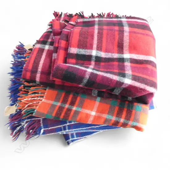 3 WOOL TRAVEL RUGS; WHANGANUI, DAYLESFORD & GALAXIE