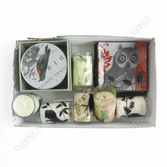 ASST. FRINGE STUDIO CANDLES & GLASS DISHES