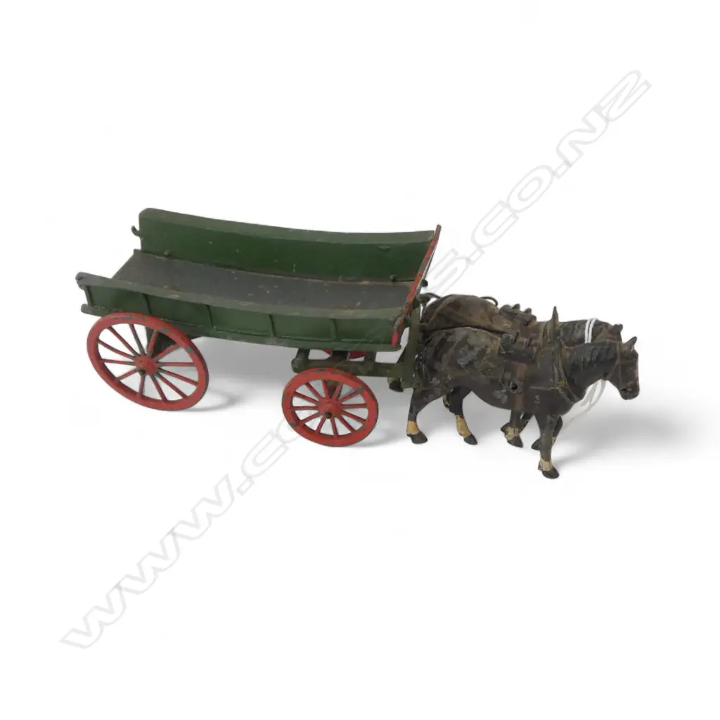 VINTAGE BRITAINS HORSE & CART L.210mm Image 1++