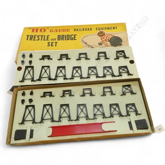 BOXED JAPANESE SAKAI HO GAUGE TRESTLE & BRIDGE SET L500MM