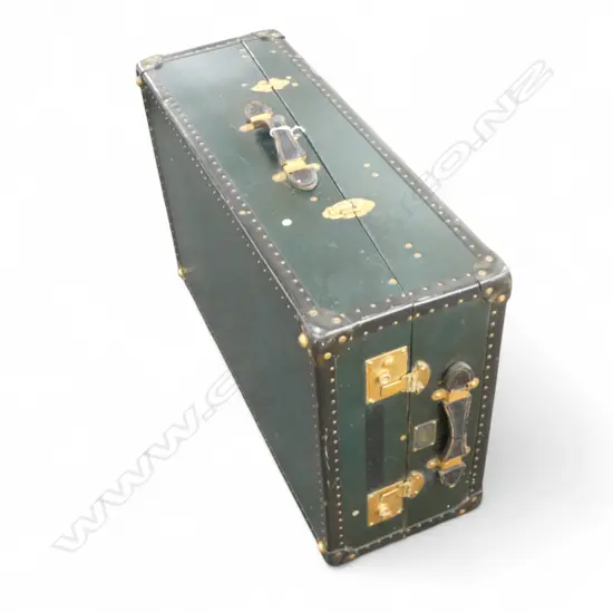 VINTAGE WATA JOY STEAMER TRUNK HARRODS LONDON TO INTERIOR 765x265x485mm