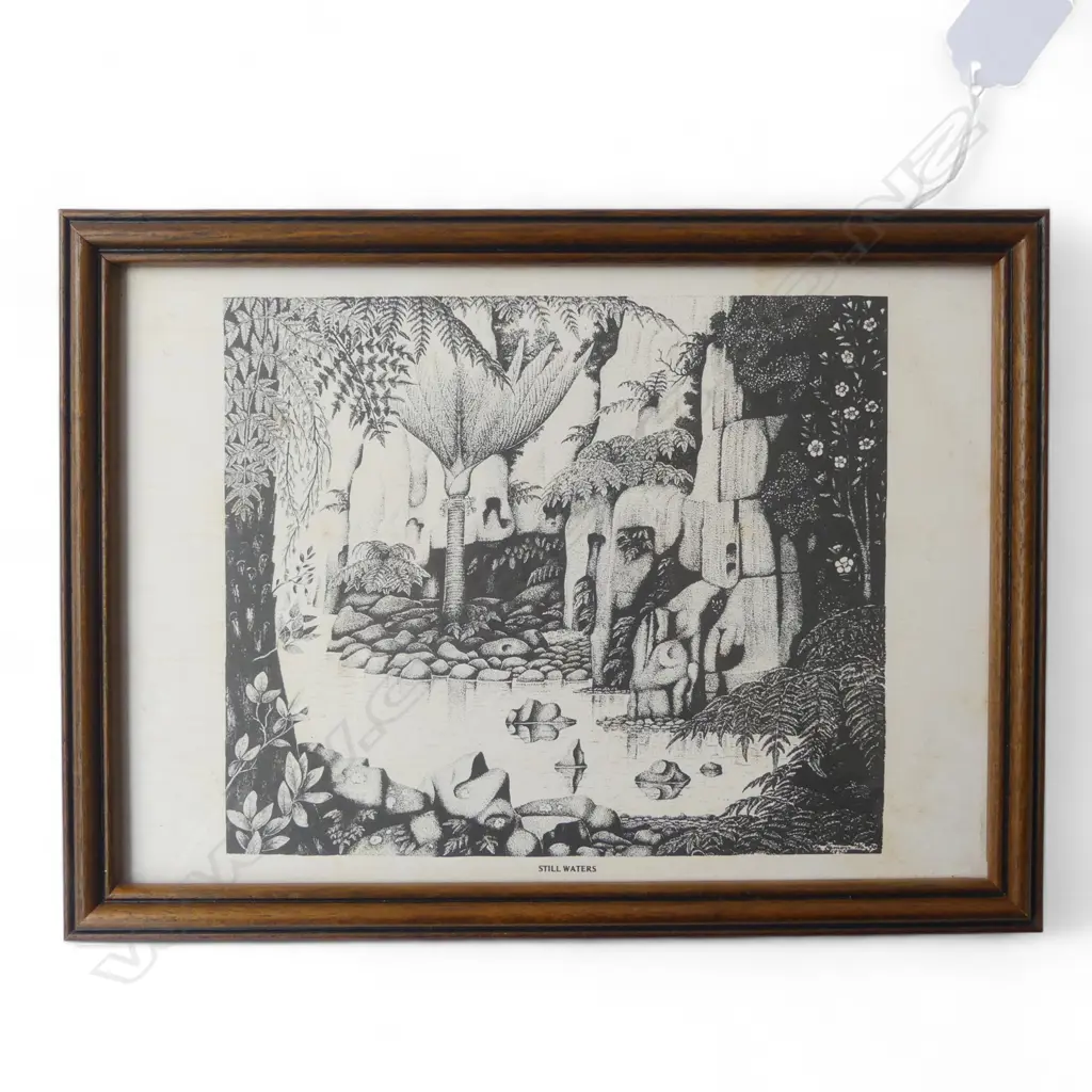 REI HAMON, STILL WATERS, PRINT, 145x210mm inscription verso from Rei Hamon '92 Image 1++