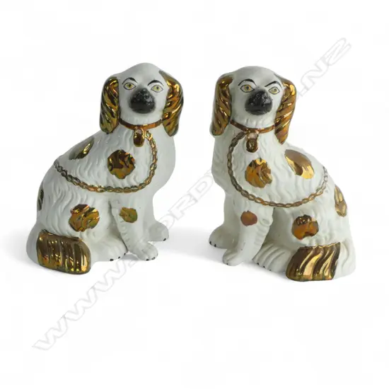 PR ANTIQUE STAFFORDSHIRE DOGS H.230mm