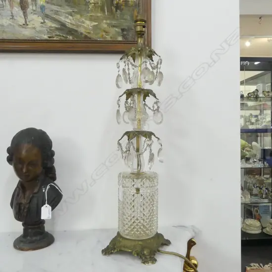 RETRO CRYSTAL TABLE LAMP H.590mm BASE ONLY