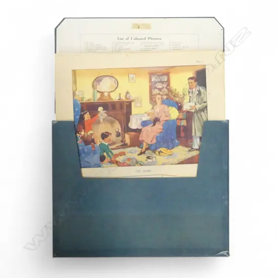 FOLDER OF VINTAGE 1930s EDUCATIONAL PRINTS 430x550mm