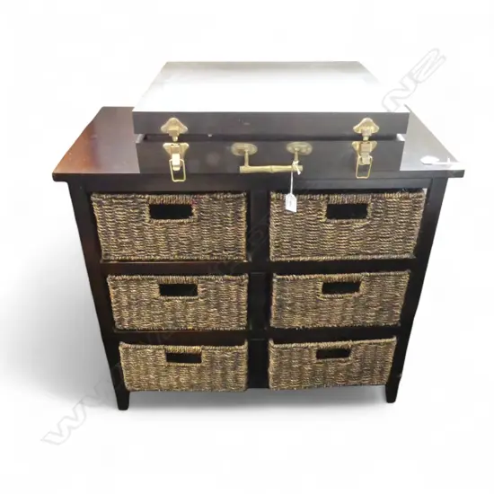 MODERN UNIT w. 6 BASKET DRAWERS W.770mm