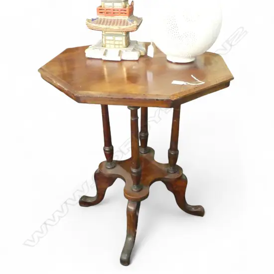 ANTIQUE OCTAGONAL SIDE TABLE H.730mm, 605mm