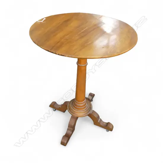 TEAK? SIDE TABLE H.640mm 460mm dia