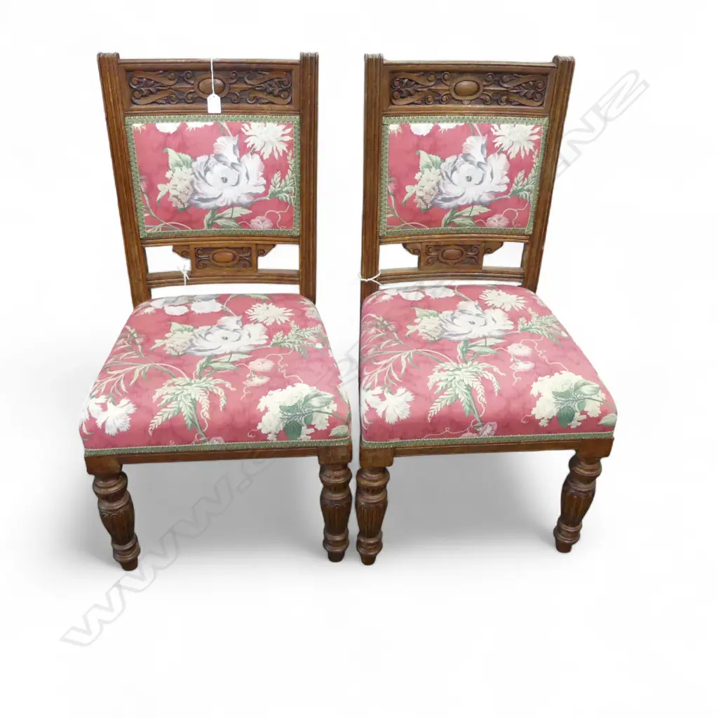 PR EARLY 20thC OAK DINING CHAIRS Image 1++