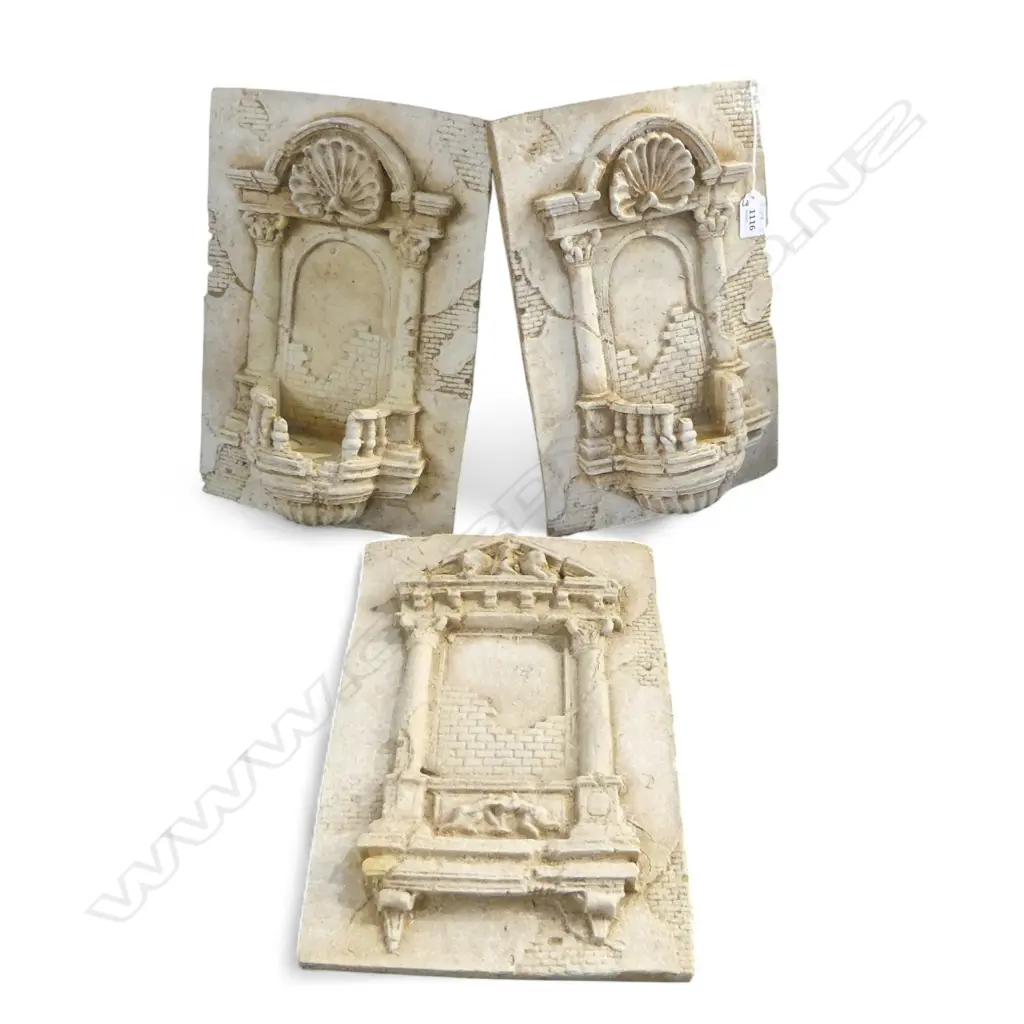 3 CLASSICAL ARCHITECTURE WALL PLAQUES 330x230mm Image 1++