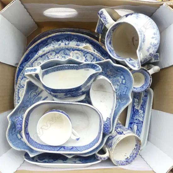 ANTIQUE B/W CHINA, FAULTS