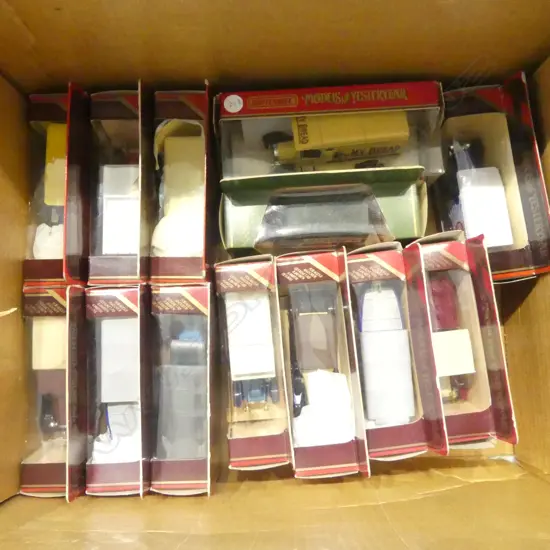 13 BOXED MATCHBOX MODELS OF YESTERYEAR