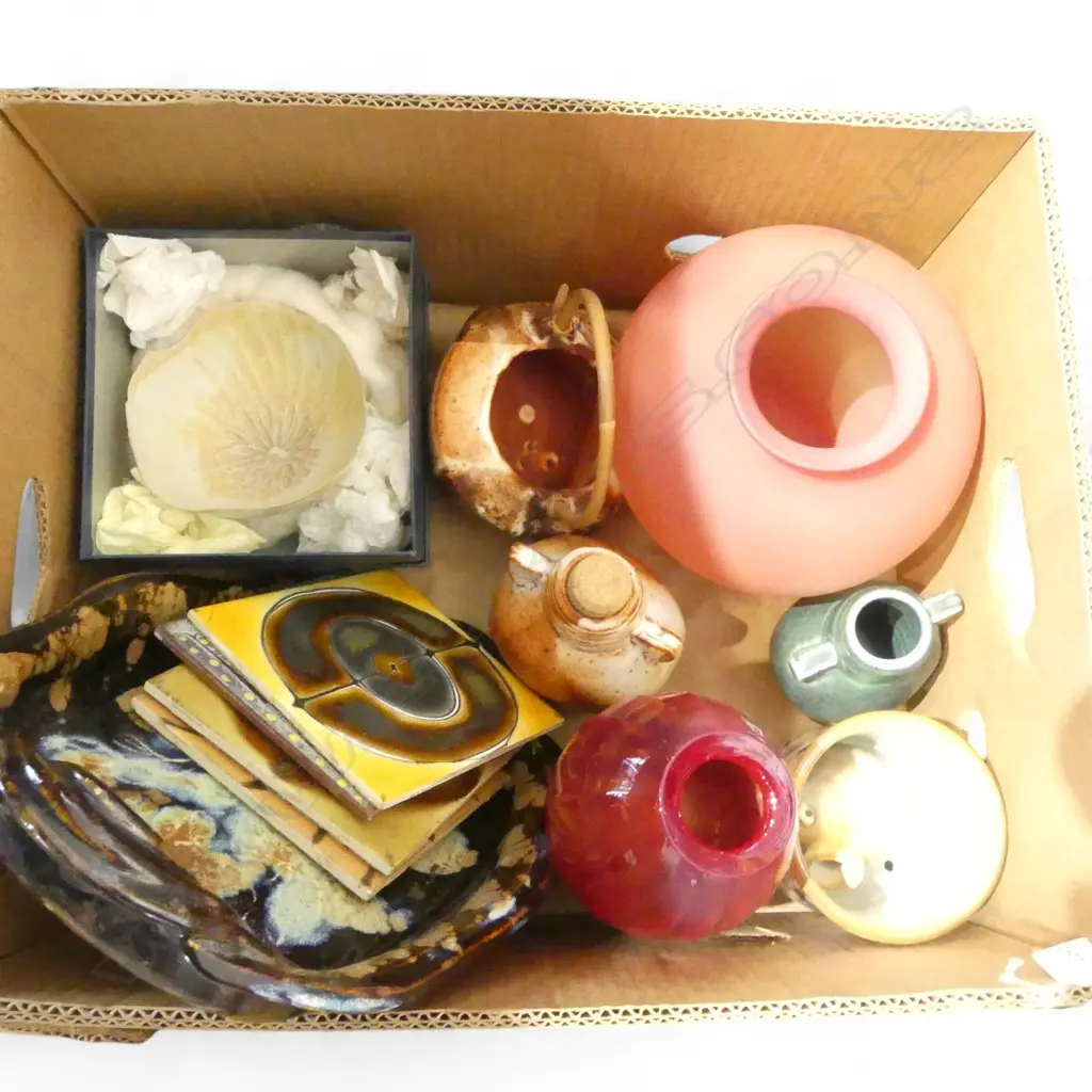 ASST. STUDIO POTTERY & GLASS Image 1++